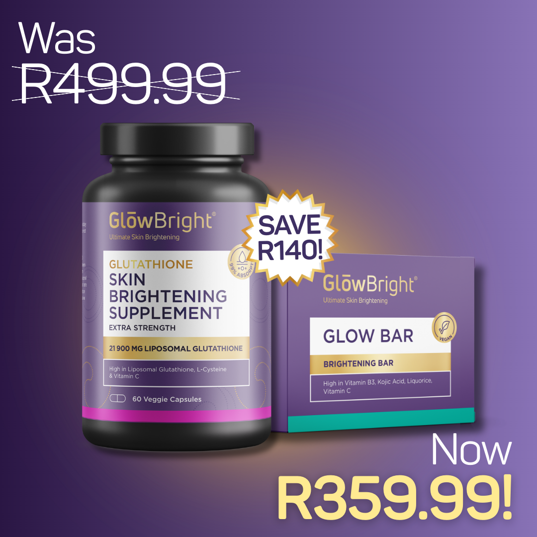 Glutathione Capsules & Glow Bar Combo