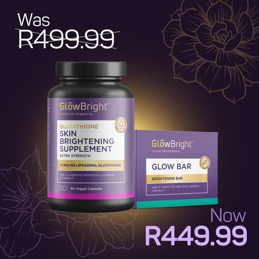 Glutathione Capsules & Glow Bar Combo