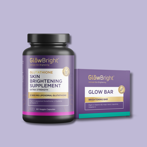 Glutathione Capsules & Glow Bar Combo