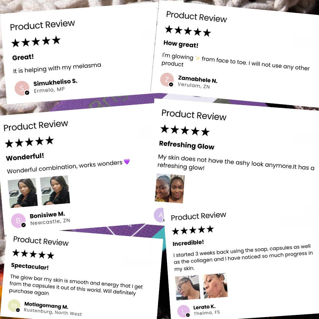 Glutathione Capsules & Glow Bar Combo